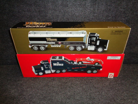 Wawa 2000 Tanker Truck and 2001 Car Carrier Truck Set