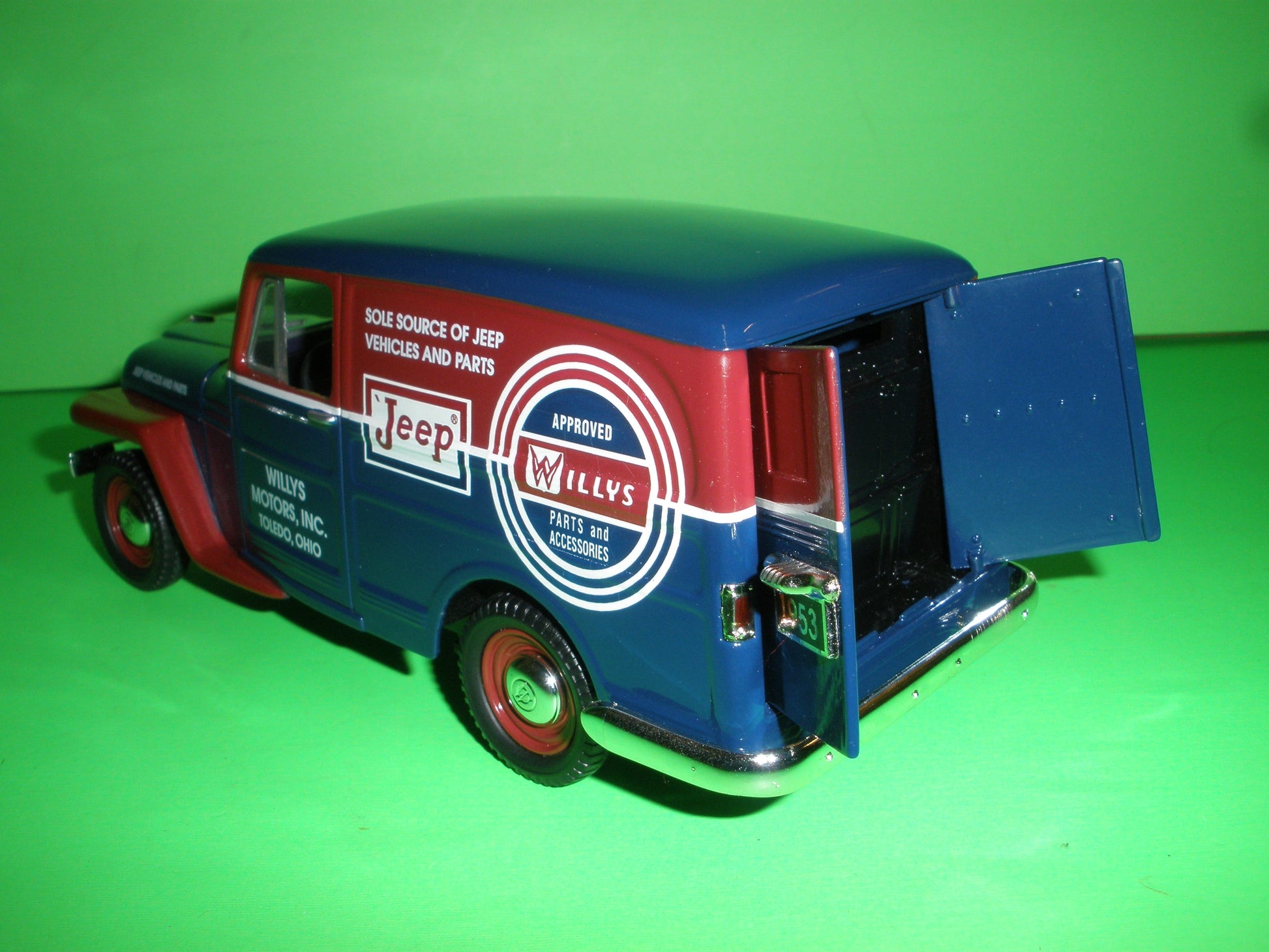 Willys Parts & Service 1953 Willys Jeep Panel Van Texaco Toys Plus